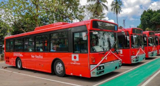 Sri Lanka Receives New Low-Floor Buses from Japan